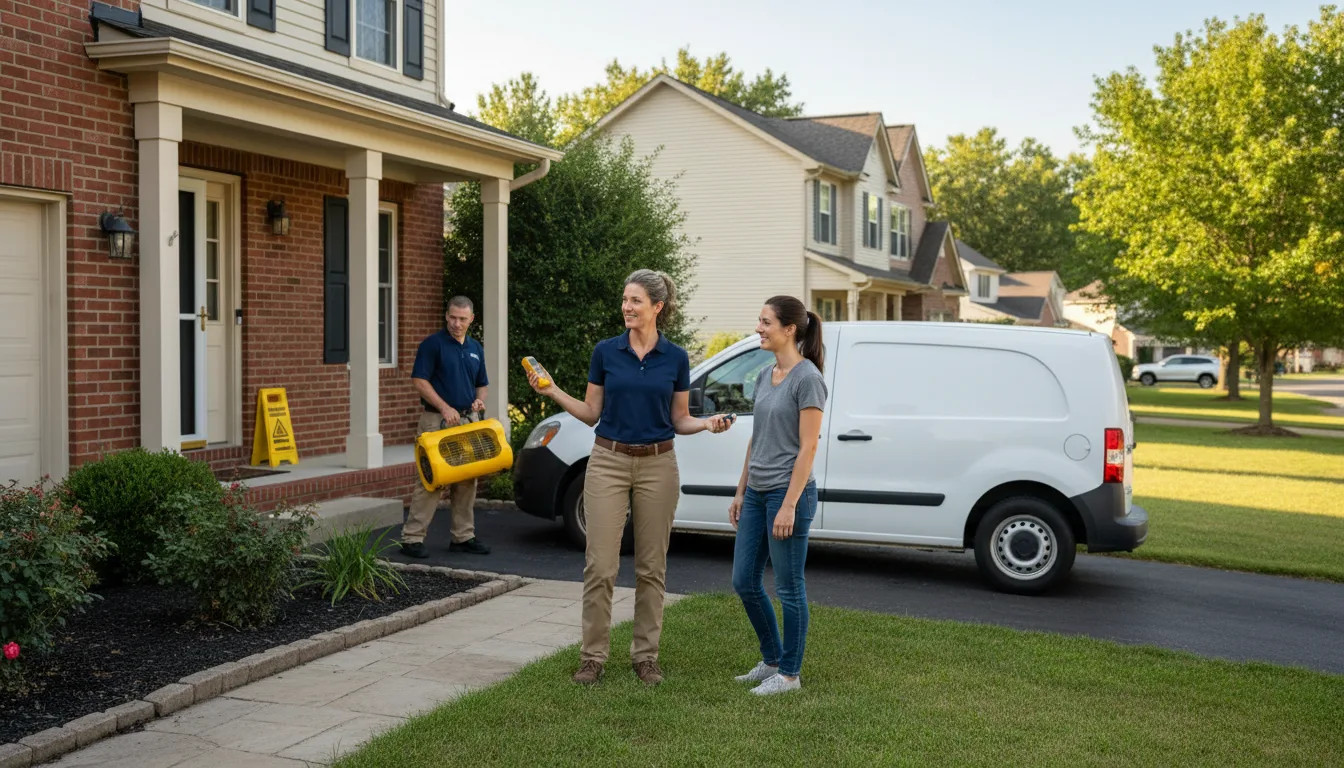 Residential water damage restoration in Oneida, PA